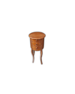 Round Nightstand (3 Drawers)